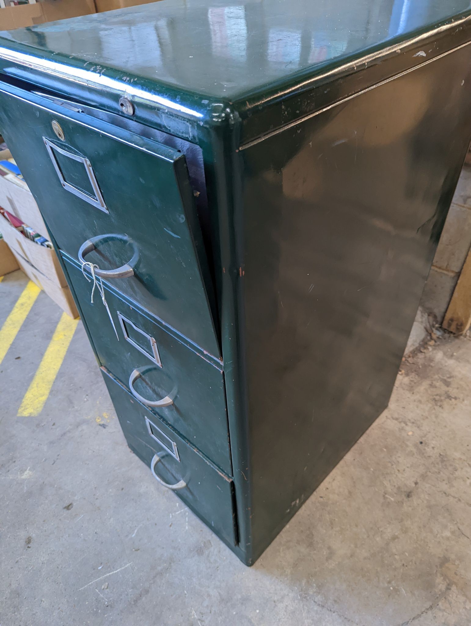 A Safe filing cabinet with combination internal safe, width 49cm, depth 63cm, height 102cm